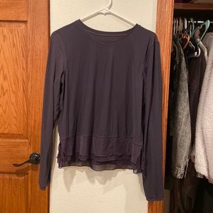 Long sleeve active wear top